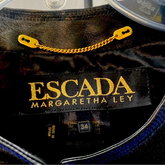 ESCADA BY MARGARETHA LEY LEATHER JACKET - Picture 2 of 8